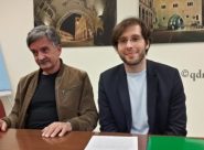 Giobi con il Coordinatore della Provincia di Ancona di Art. UNO Mdp, l'Ing. Gianfranco Leonelli